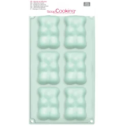 Moule en silicone 6 oursons 8.5 x 5.7 cm - Scrapcooking