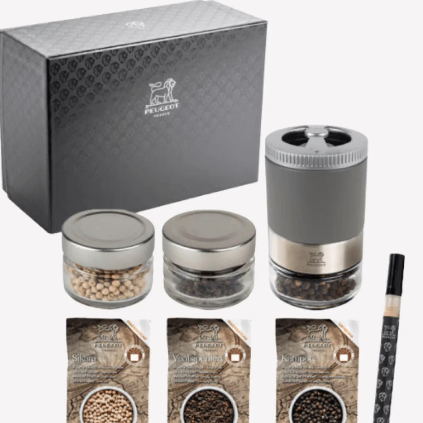 Moulin à poivre Maestro u´select+3 poivres - Peugeot