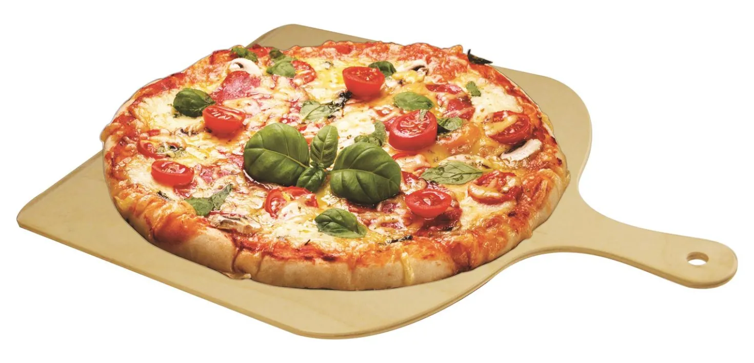 Pelle à pizza 30 cm en bois naturel - Alice Délice