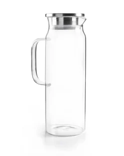 Pichet en verre 1.5L avec bouchon filtre inox - Ibili