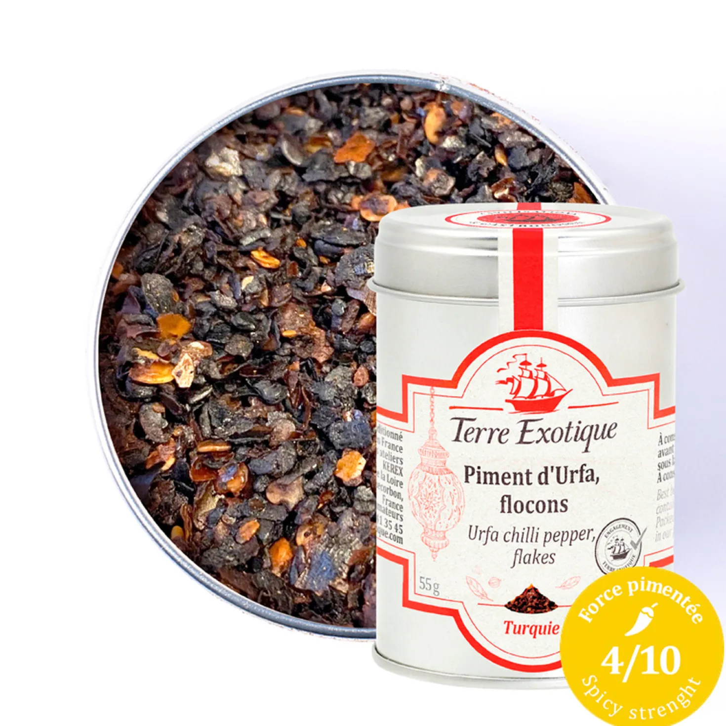 Piment d'Urfa. flocons 55 gr - Terre Exotique