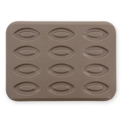 Plaque 12 barquettes en métal anti adhérent 32 x 23.5 cm -