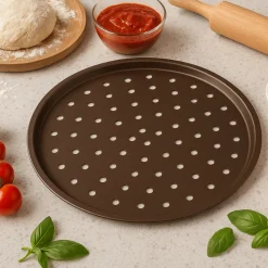 Plaque pizza perforée revêtue sans PFAS 30 cm - Alice Délice