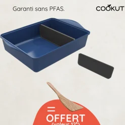 Plat à four Myrtille avec 2 séparateurs + spatule offerte