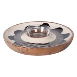 Plat apéritif en manguier Zanzibar 30cm - Table Passion