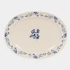 Plat oval 42x30cm Appoline bleue - Table Passion