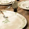 Plat oval 42x30cm Appoline vert - Table Passion