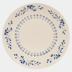 Plat rond 32cm Appoline bleue - Table Passion