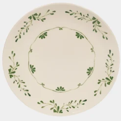 Plat rond 32cm Appoline vert - Table Passion