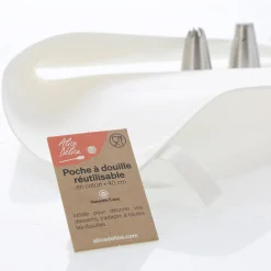Poche à douille réutilisable en coton 40cm - Alice Délice