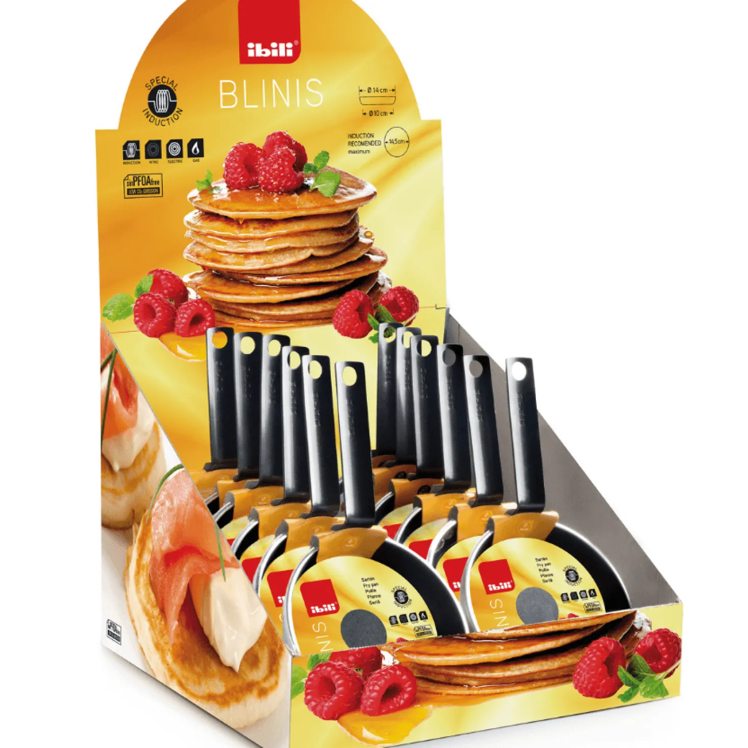 Poêle à blinis revêtue sans PFAS 14 cm - Ibili
