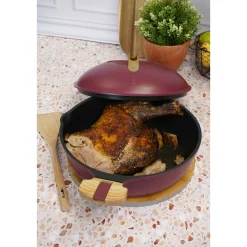 Poêle 8 en 1 La Fabuleuse 28 cm Rubis sans PFAS - Cookut