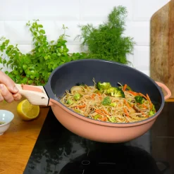 Poêle 8 en 1 La Fabuleuse 28 cm Pivoine sans PFAS - Cookut