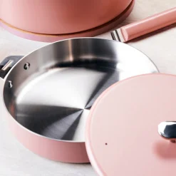 Poêle amovible inox La Merveilleuse 24 cm guimauve - Cookut