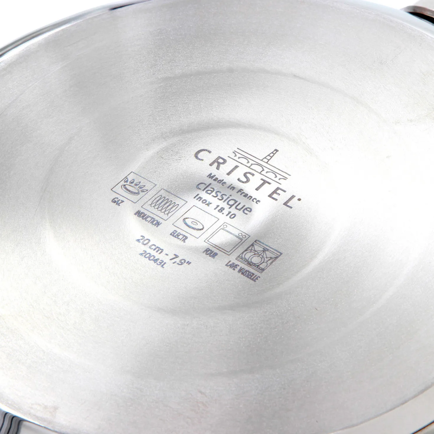Poêle amovible inox sans PFAS Mutine 20 cm - Cristel