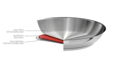 Poêle amovible inox sans PFAS Mutine 28 cm - Cristel