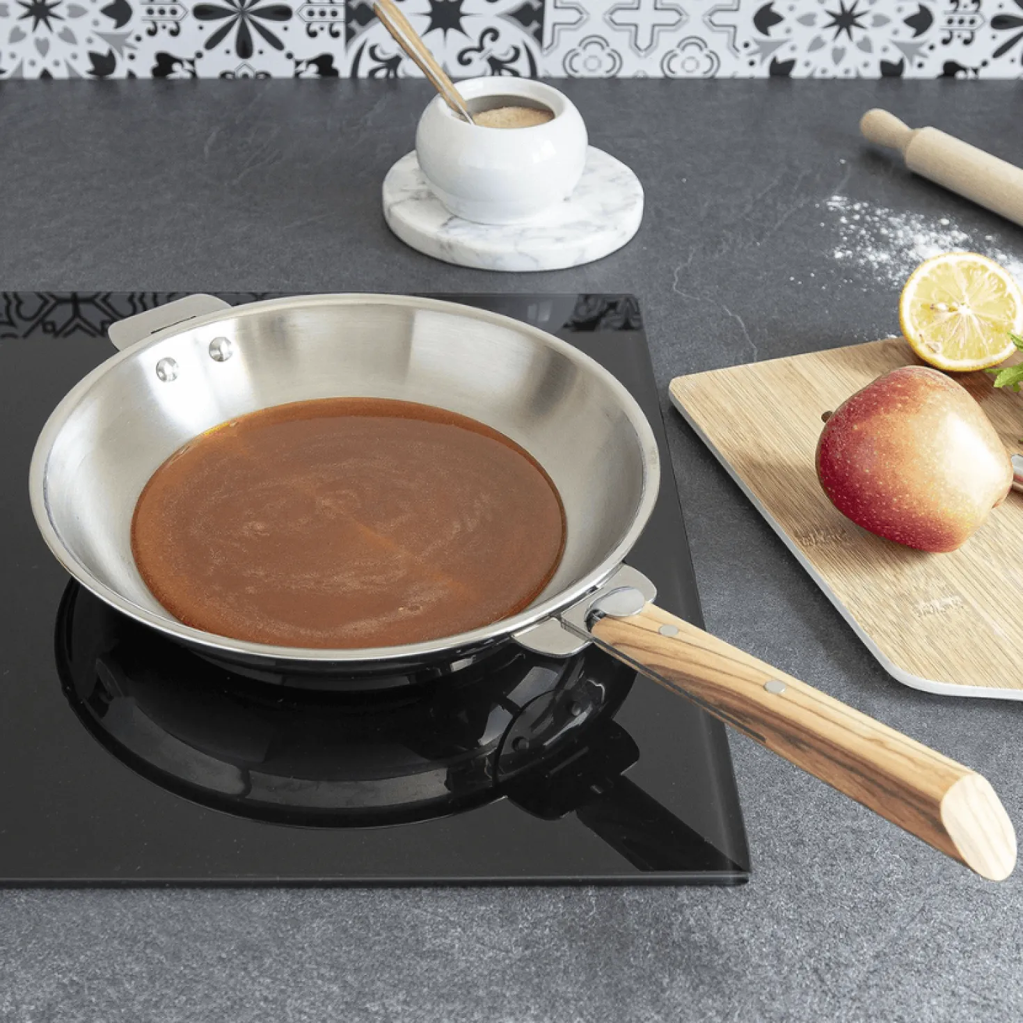 Poêle inox amovible Casteline 20 cm - Cristel
