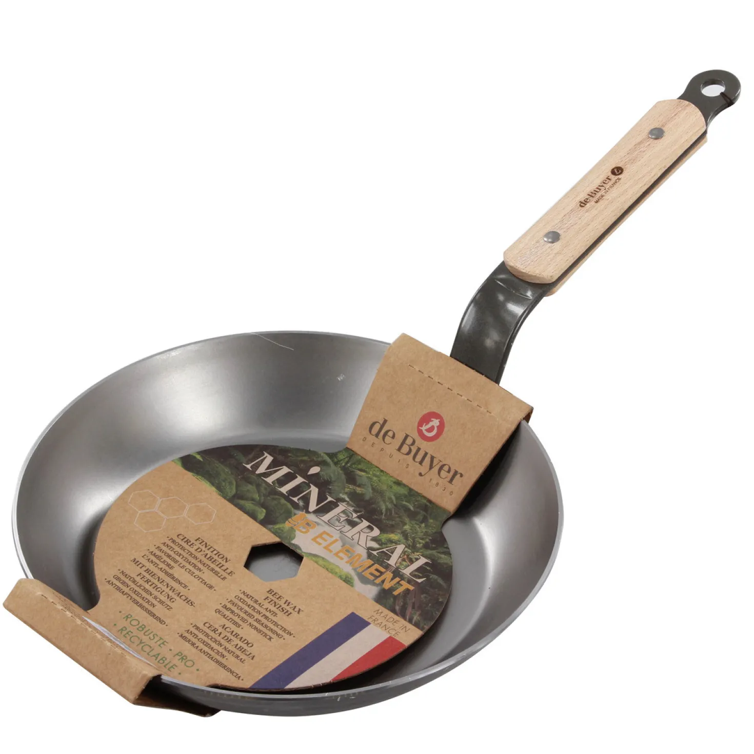 Poêle Mineral sans PFAS B Bois 24 cm - De Buyer