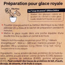 Préparation glace royale 100 gr - Alice Délice