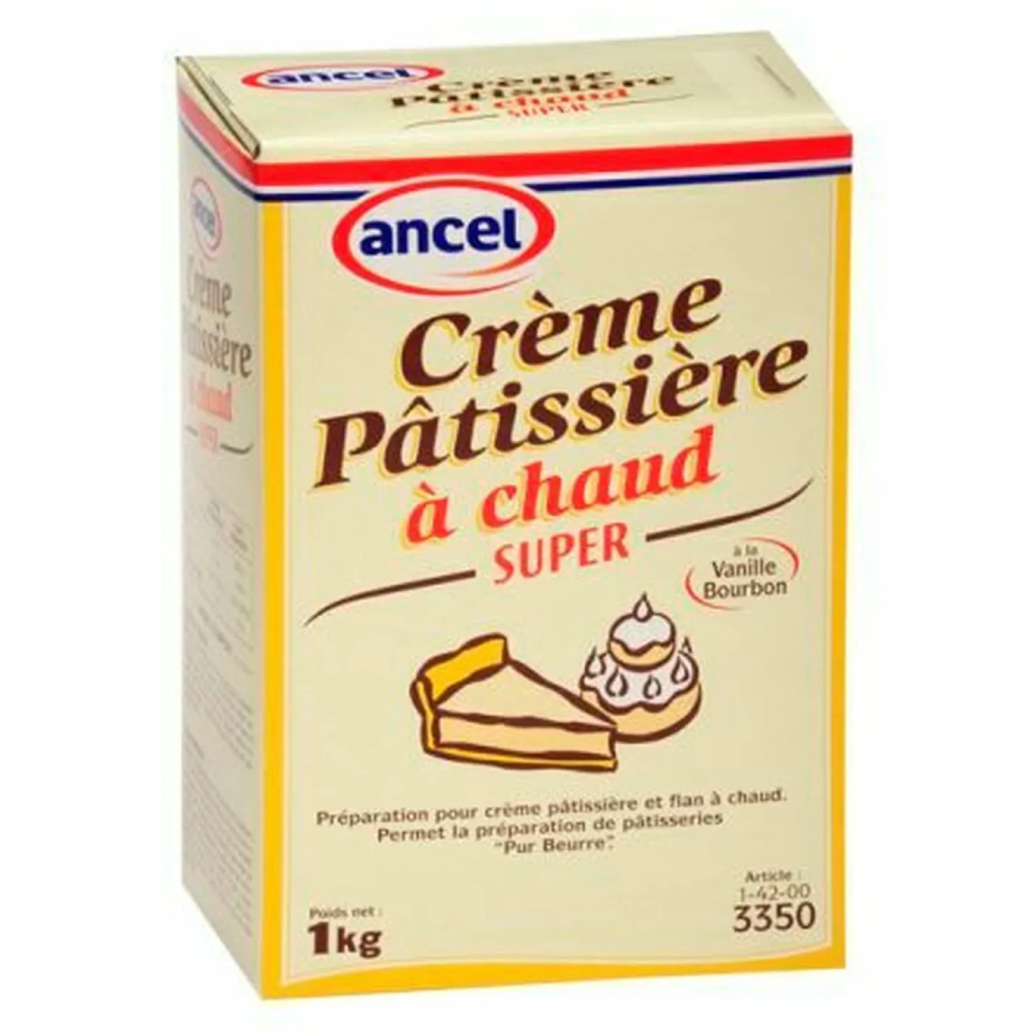 Préparation pour crème pâtissière à chaud Super 1 kg - Ancel