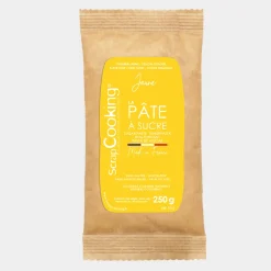 Pâte à sucre jaune 250 gr - Scrapcooking
