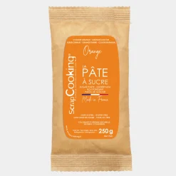 Pâte à sucre orange 250 gr - Scrapcooking