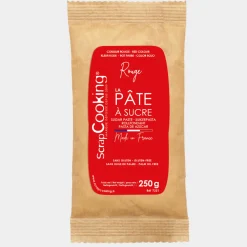 Pâte à sucre rouge 250 gr - Scrapcooking