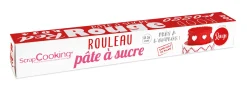 Rouleau de pâte à sucre rouge 36 cm 430 gr - Scrapcooking