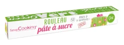 Rouleau de pâte à sucre vert 36 cm 430 gr - Scrapcooking
