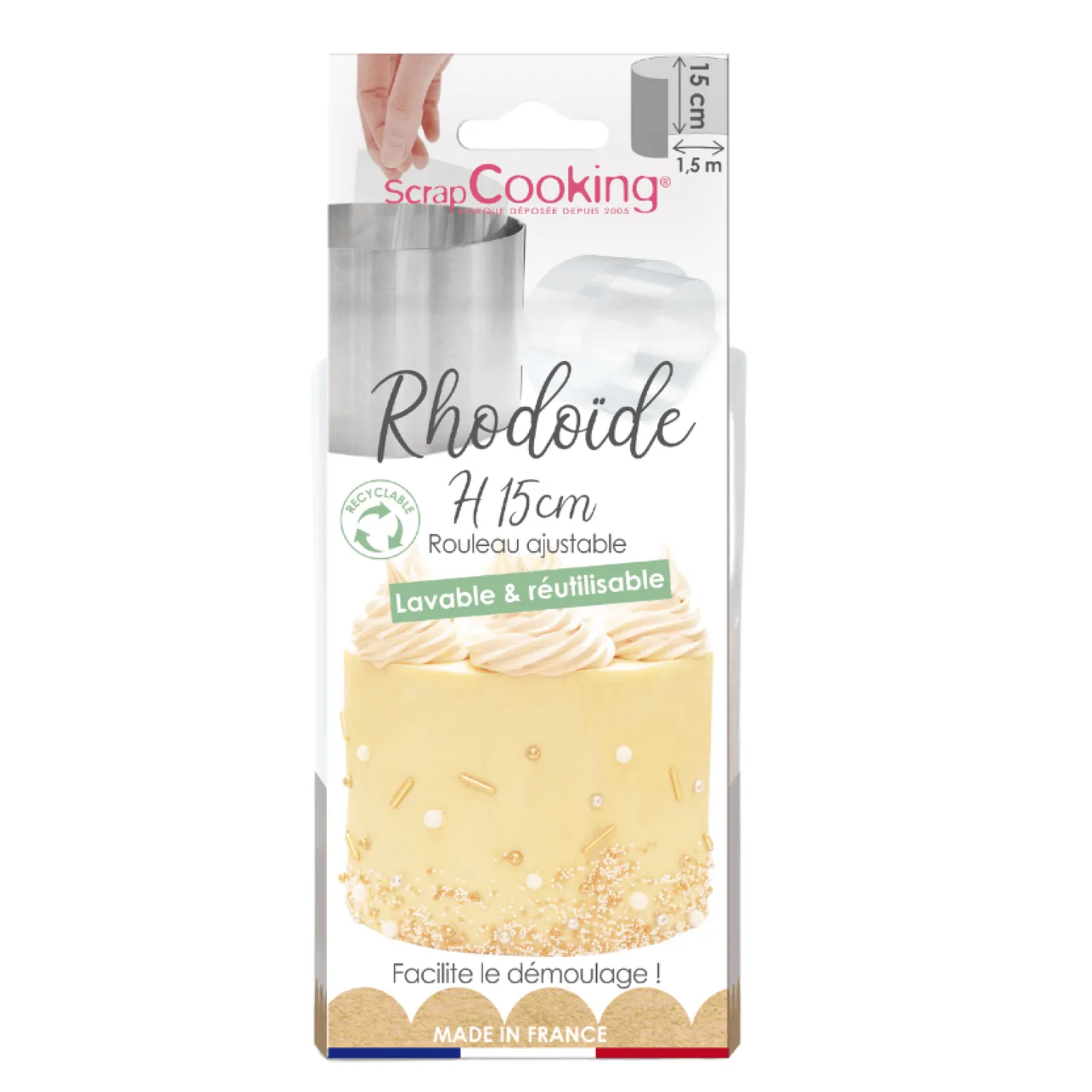 Ruban de rhodoïde 15 cm x 1.5 m - Scrapcooking