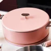 Sauteuse inox La Merveilleuse 28 cm guimauve + livre offert