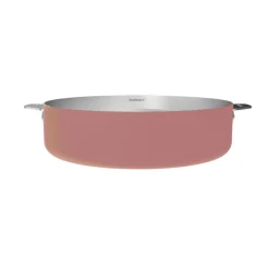 Sauteuse inox La Merveilleuse 28 cm guimauve + livre offert