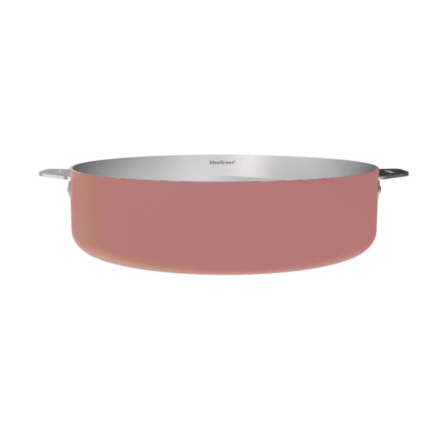 Sauteuse inox La Merveilleuse 28 cm guimauve + livre offert