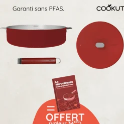 Sauteuse inox La Merveilleuse 28 cm passion + livre offert