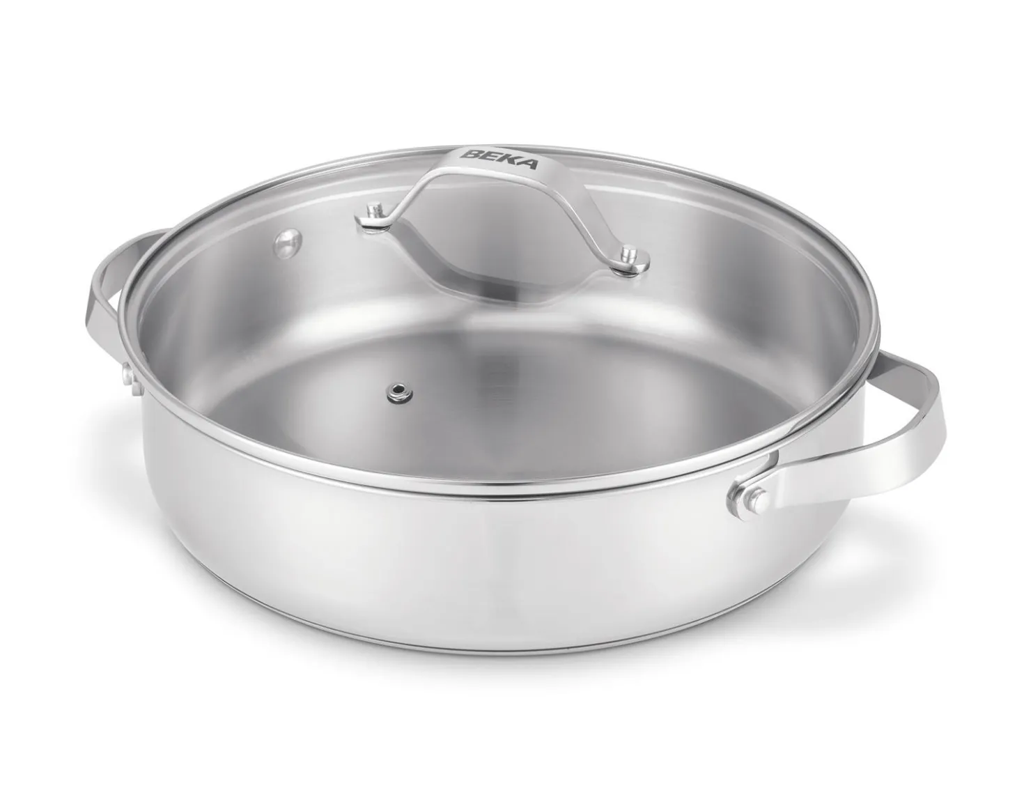 Sauteuse inox sans PFAS et couvercle Cicla 28 cm - Beka