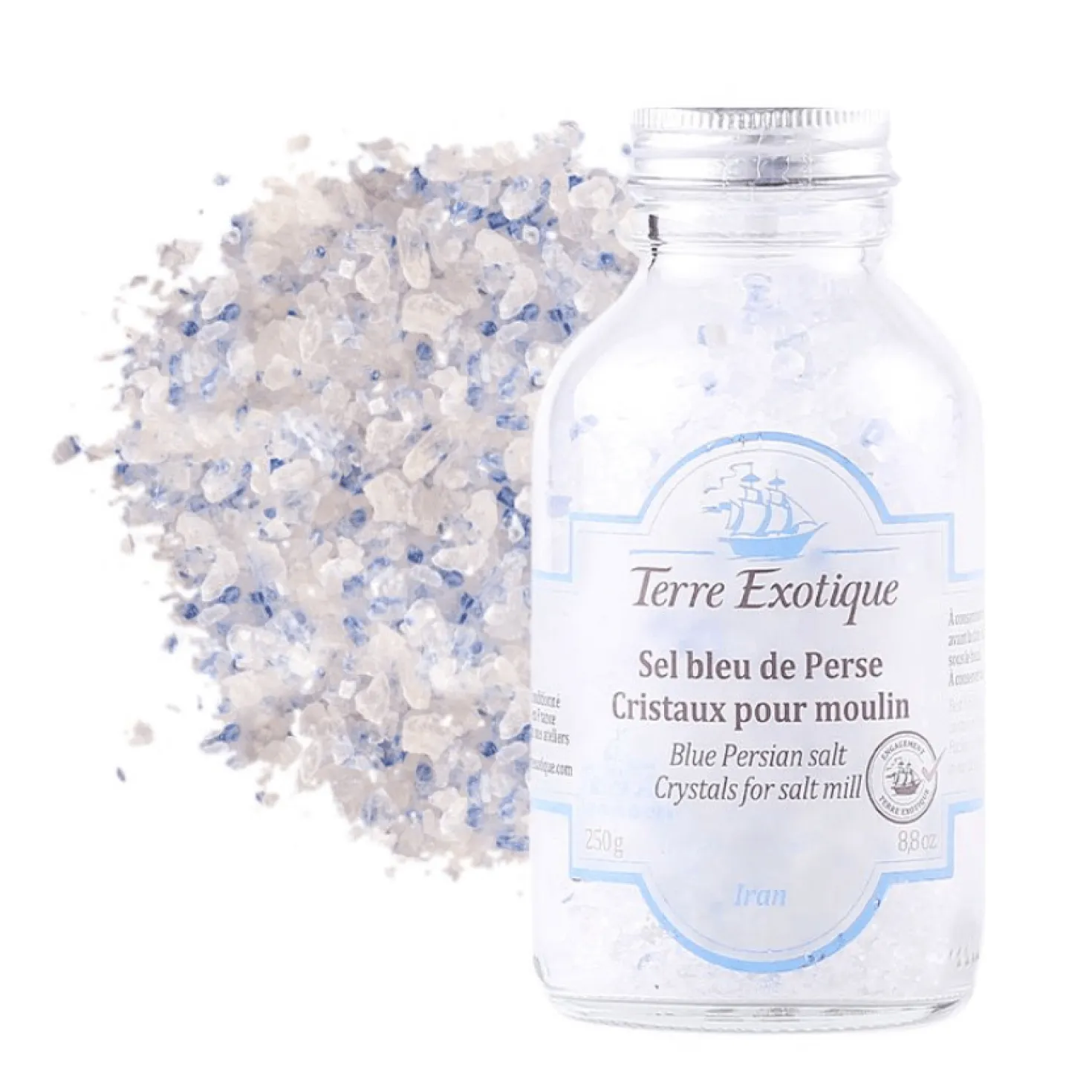 Sel bleu de Perse en cristaux 250 gr - Terre Exotique