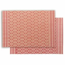 Set de table Kadra Naturel rouge 33x45 cm - Winkler