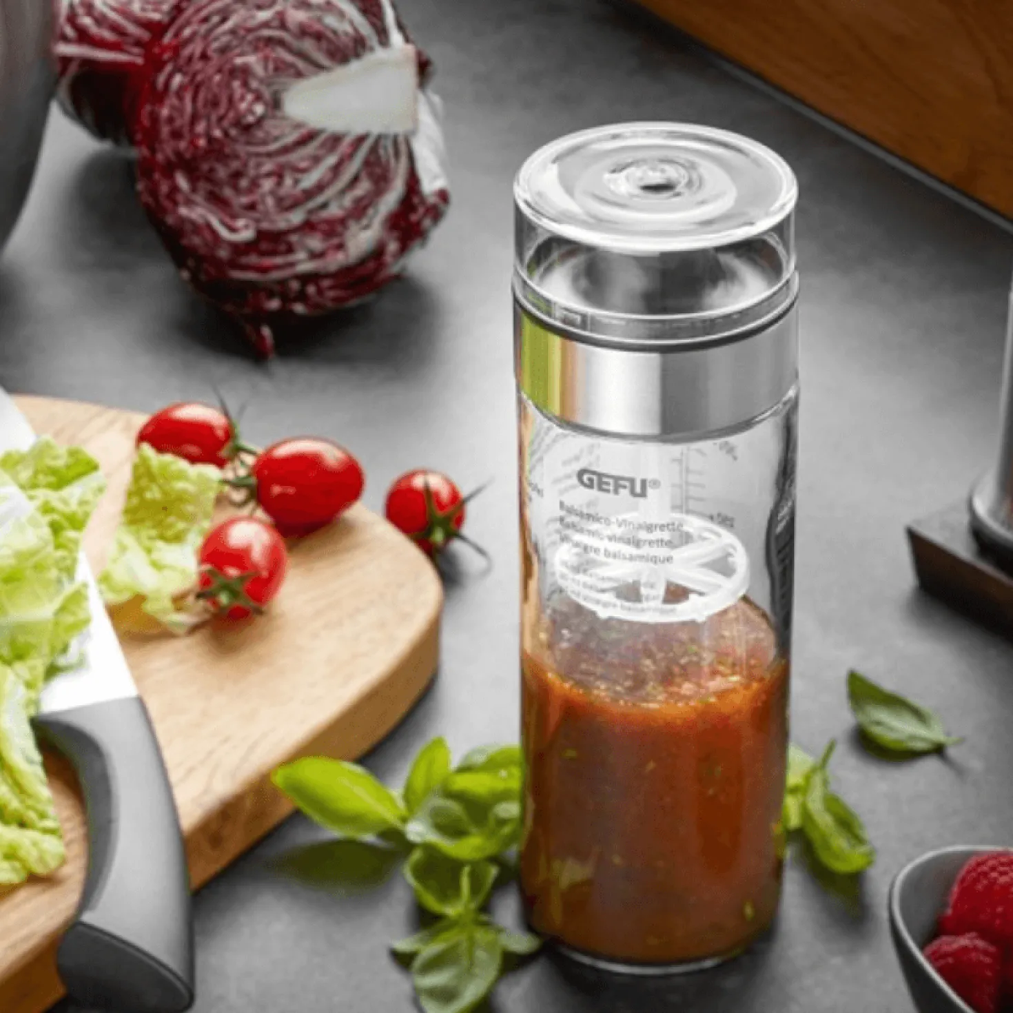 Shaker à vinaigrette en verre 350 ml - Gefu