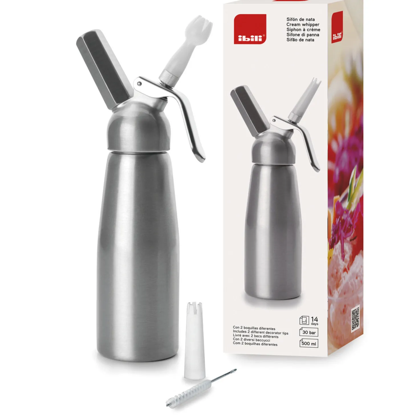 Siphon pour chantilly 0.5 l - Ibili