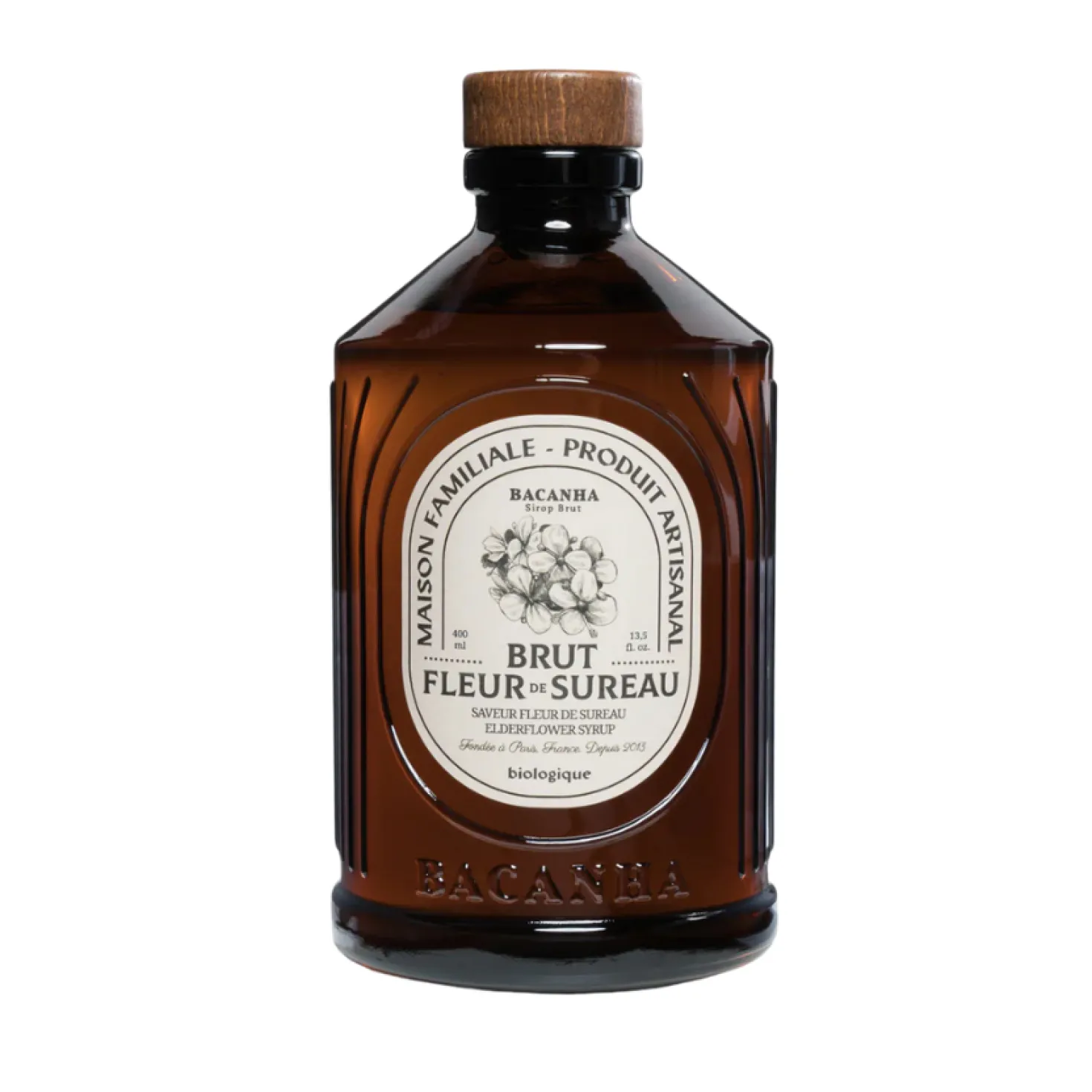 Sirop Fleur de sureau bio 400 ml Brut - Bacanha