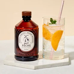 Sirop Pêche blanche bio 400 ml Brut - Bacanha