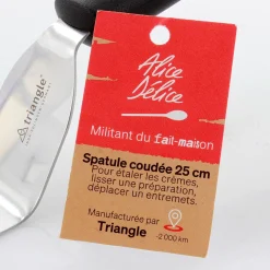 Spatule coudée en inox 25 cm - Alice Délice