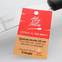 Spatule droite en inox 25 cm - Alice Délice