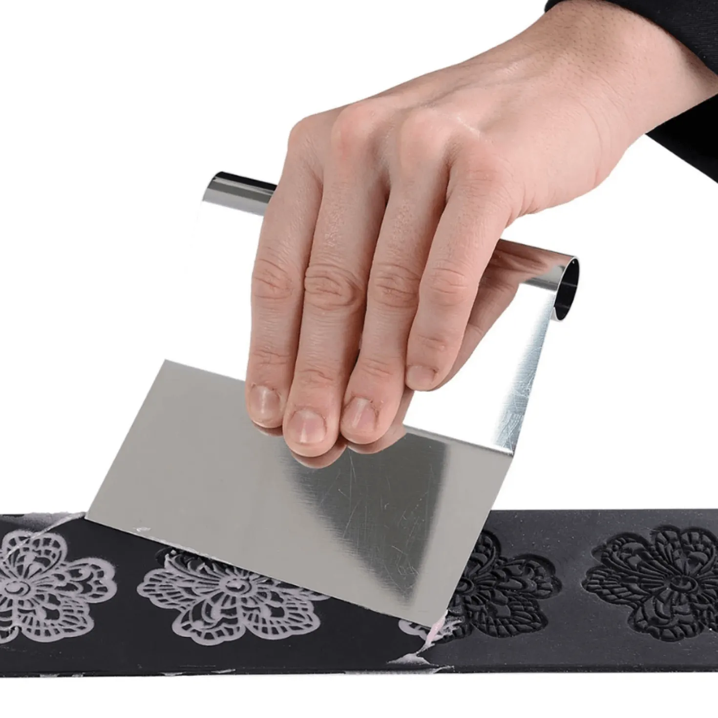 Spatule en inox 12 x 12 cm - Alice Délice