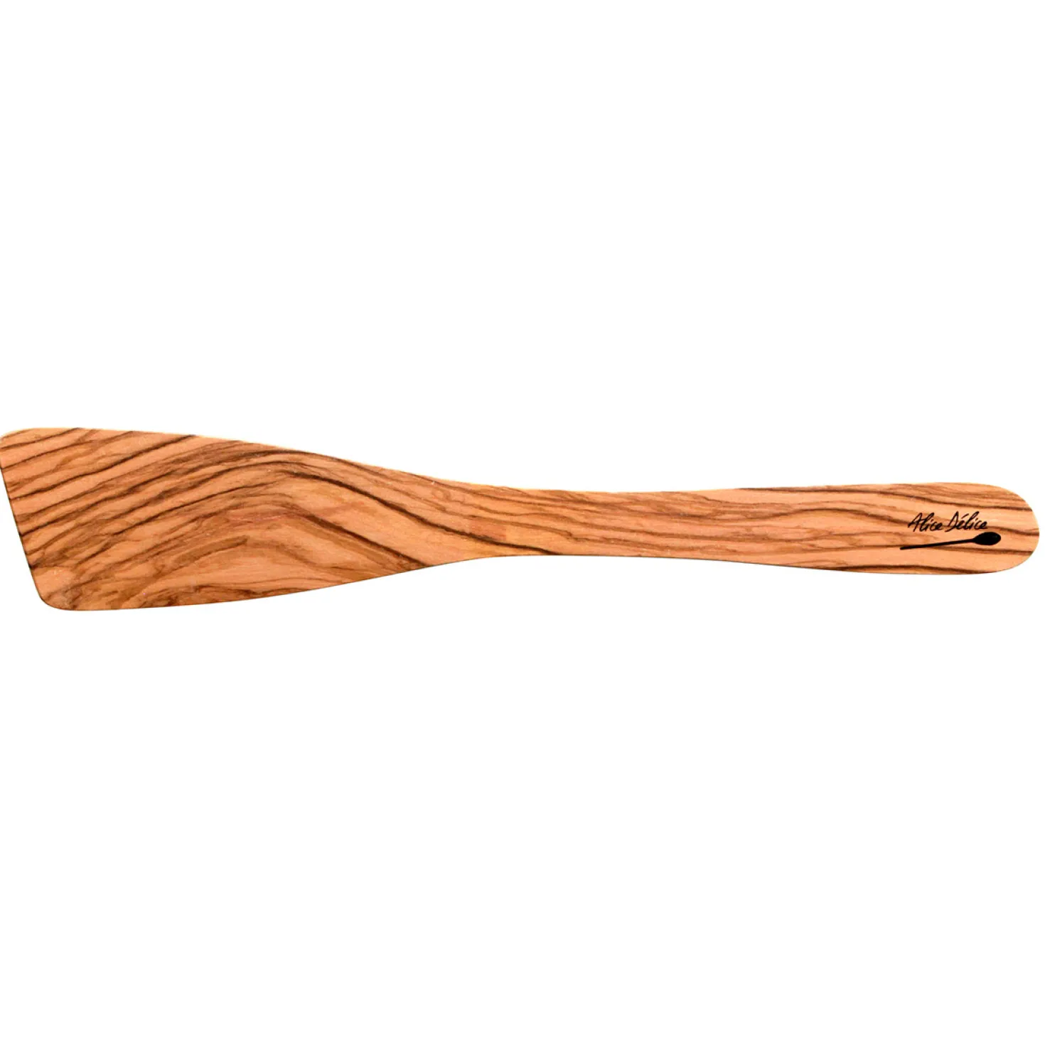 Spatule galbée en bois d'olivier 30 cm - Alice Délice