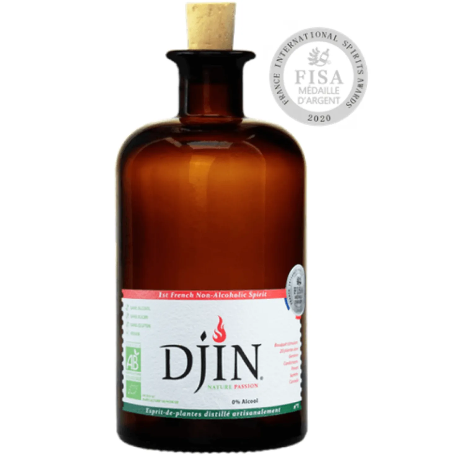 Spiritueux Gin Sans Alcool Passion 50cl - Djin