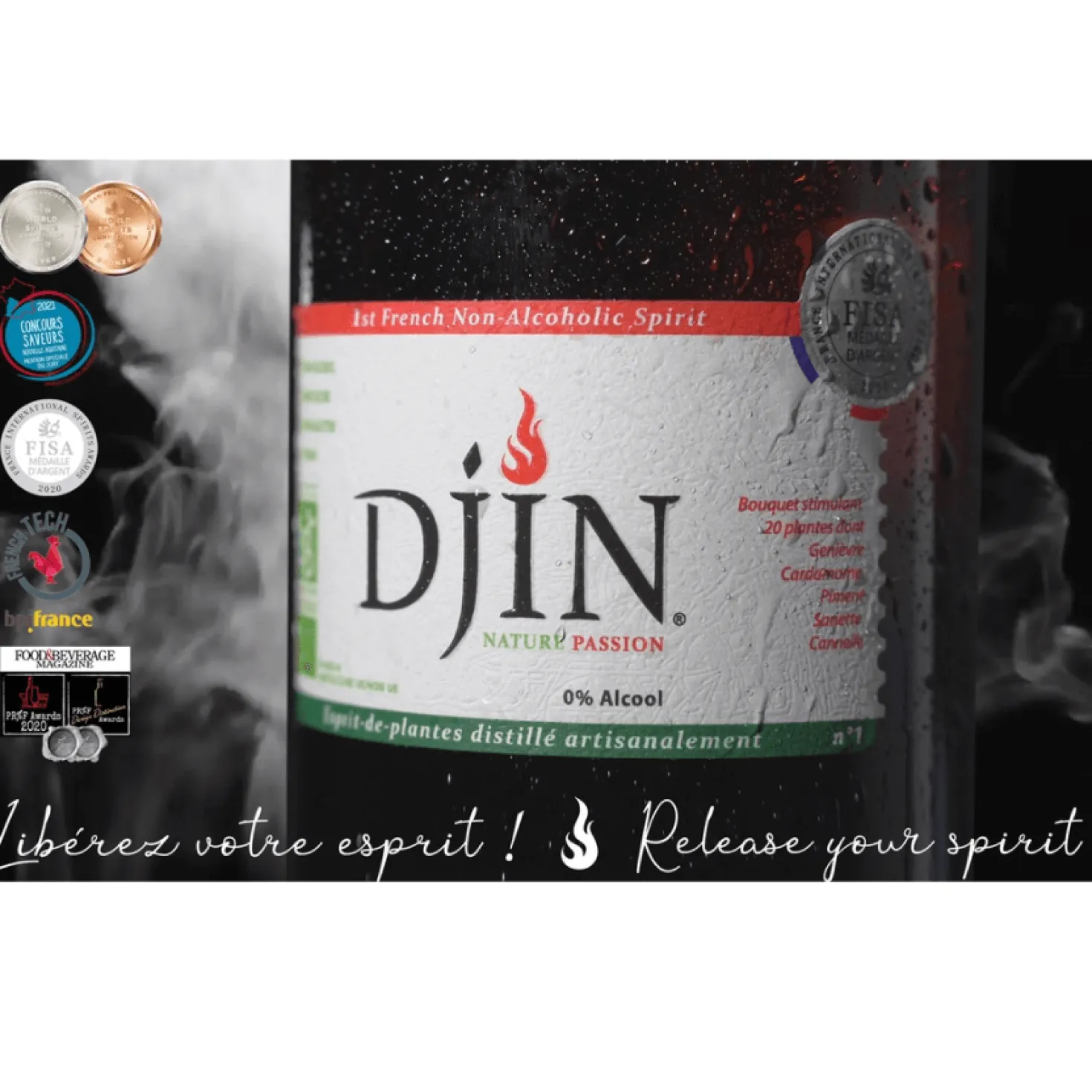 Spiritueux Gin Sans Alcool Passion 50cl - Djin