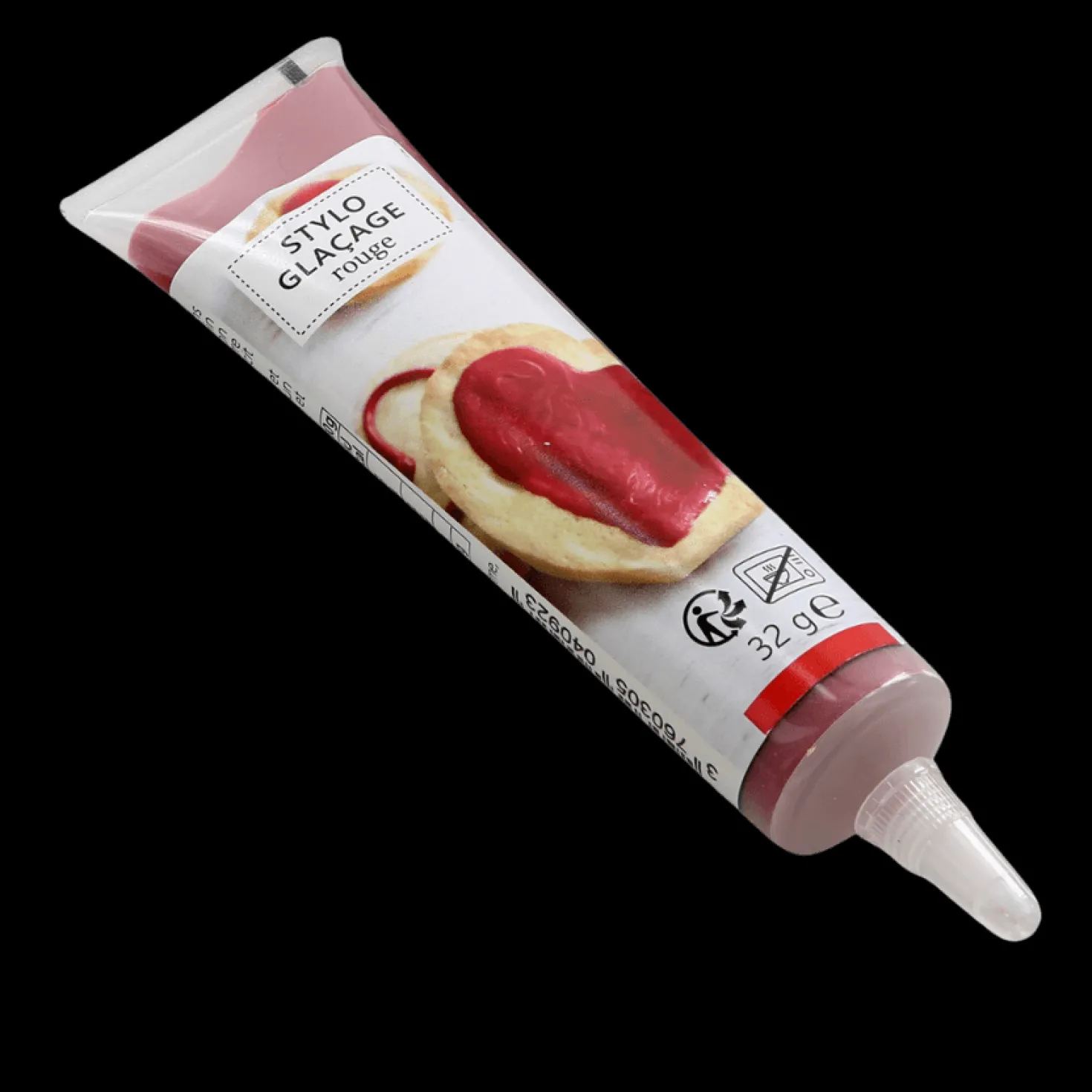 Stylo de glaçage pour décorer les biscuits rouge 32 gr
