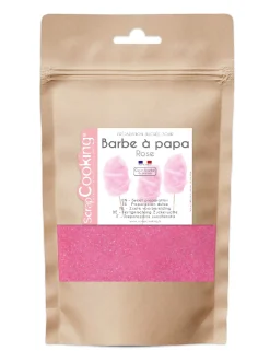 Sucre Barbe à papa 160 gr rose - Scrapcooking