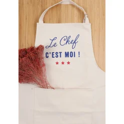 Tablier "le chef c'est moi" - Tissage de l´ouest